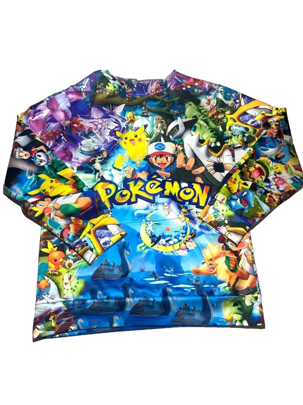 Pokemon Youth Boys Size L Anime Graphic Hoodie Colorful Hooded Pikachu